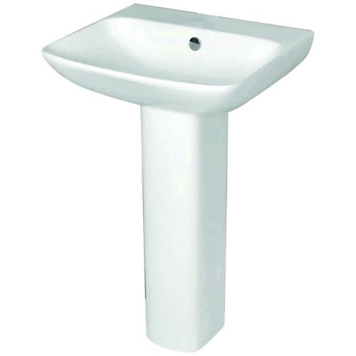 Wash Basin with Pedestal White